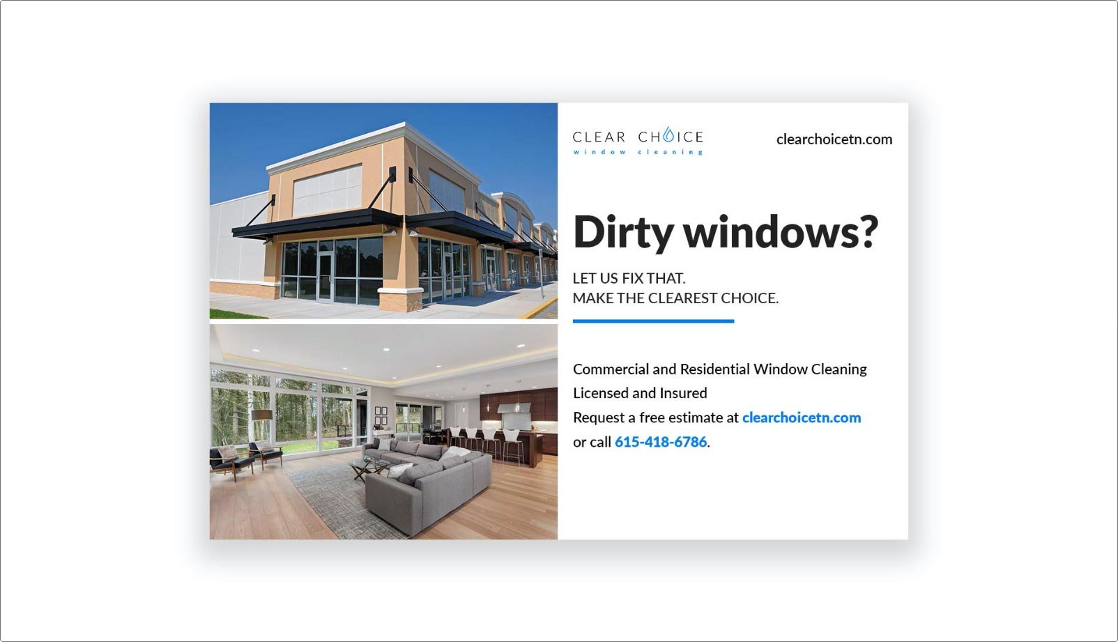 ClearChoiceTN.com Flyer Design