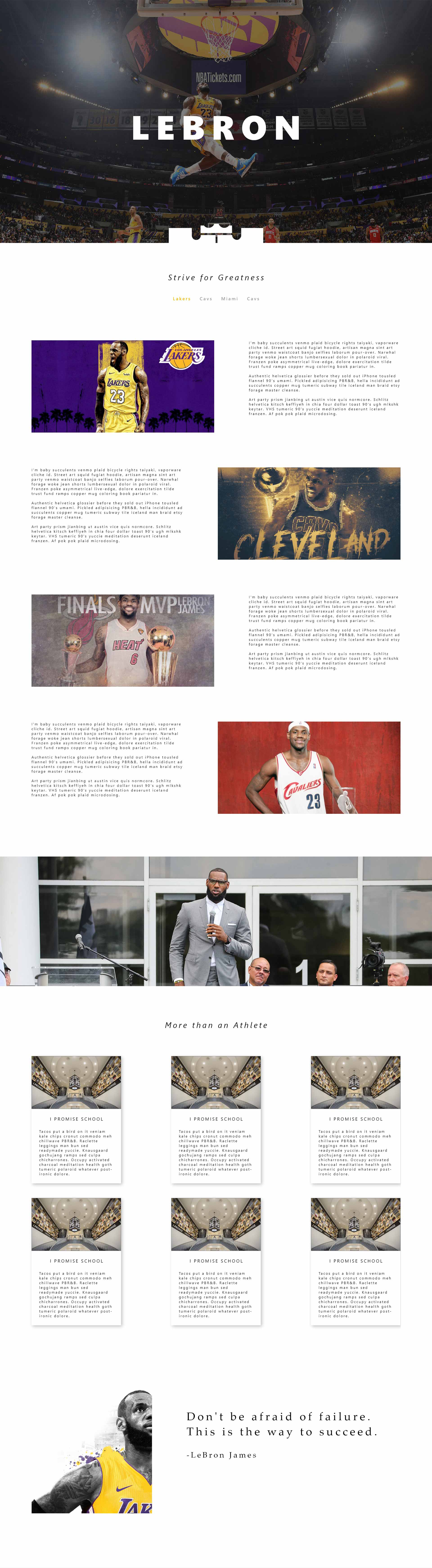 lebron james website